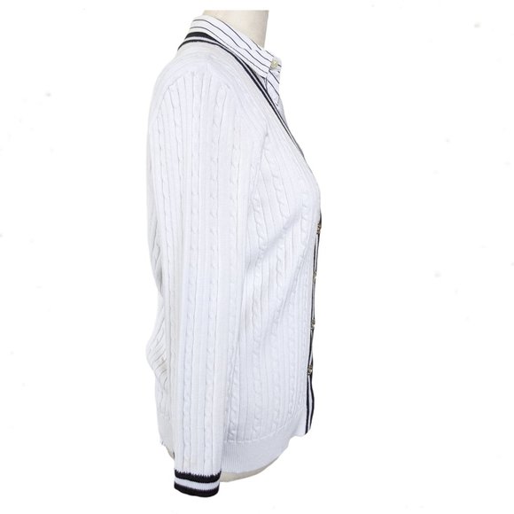 RALPH LAUREN CHAPS Cable Cardigan Set L/6 - Picture 4 of 11